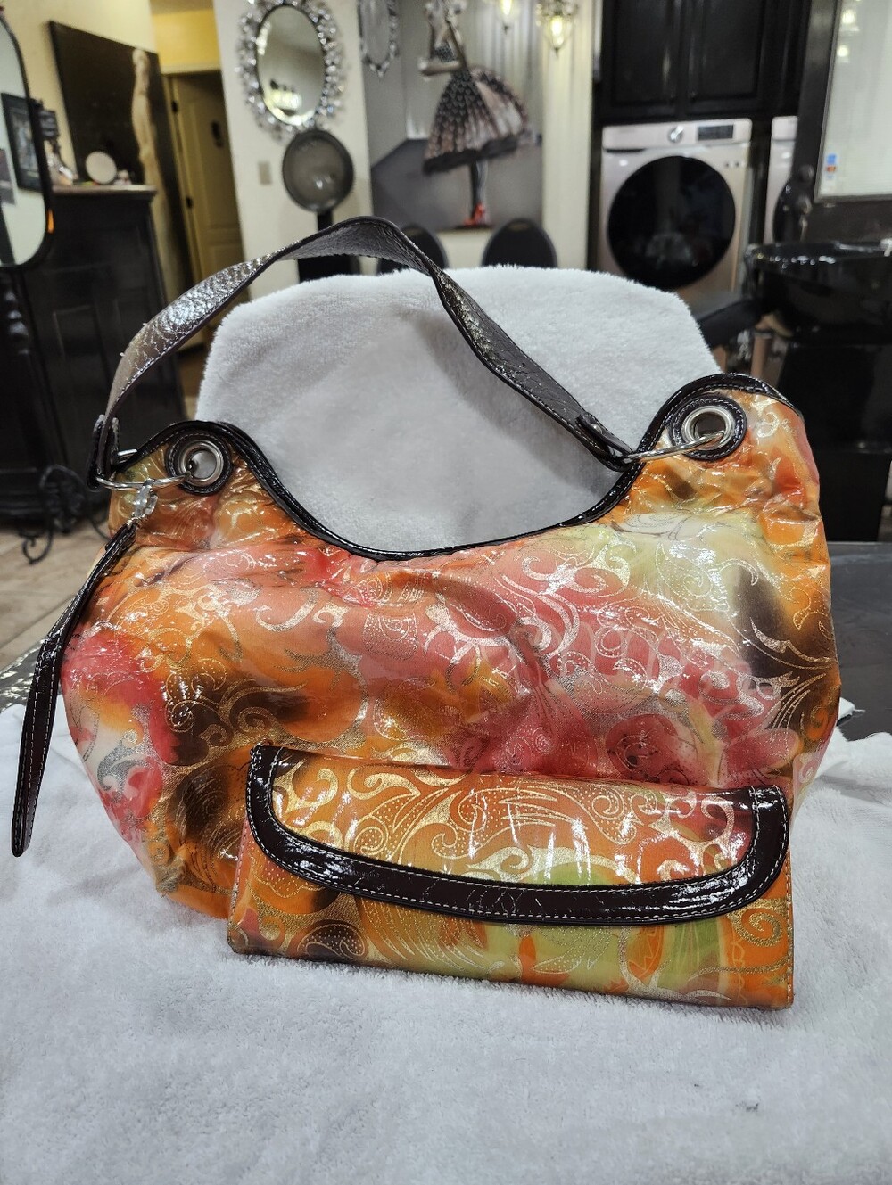 Matching Hobo Handbag and Wallet Combo